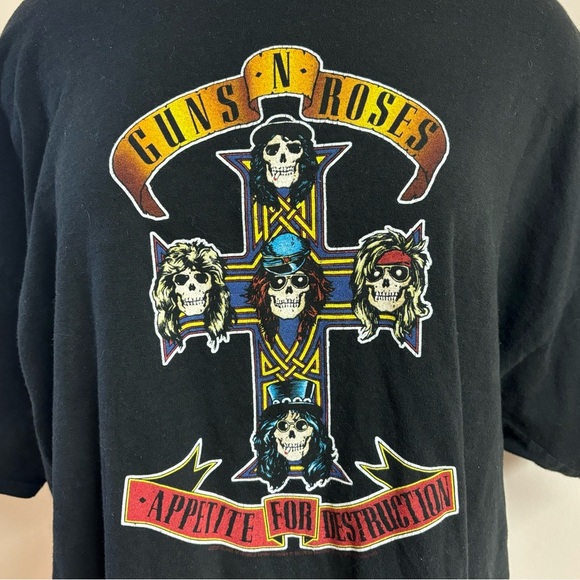 Vintage Men’s 90s Guns N Roses Appetite For Destruction Tour Graphic T shirt - Picture 3 of 4